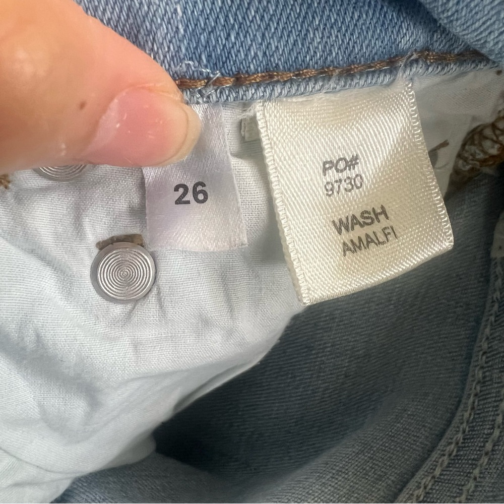 Reformation High & Skinny Jeans Amalfi Wash Denim Stretchy Sz 26 - Picture 8 of 8